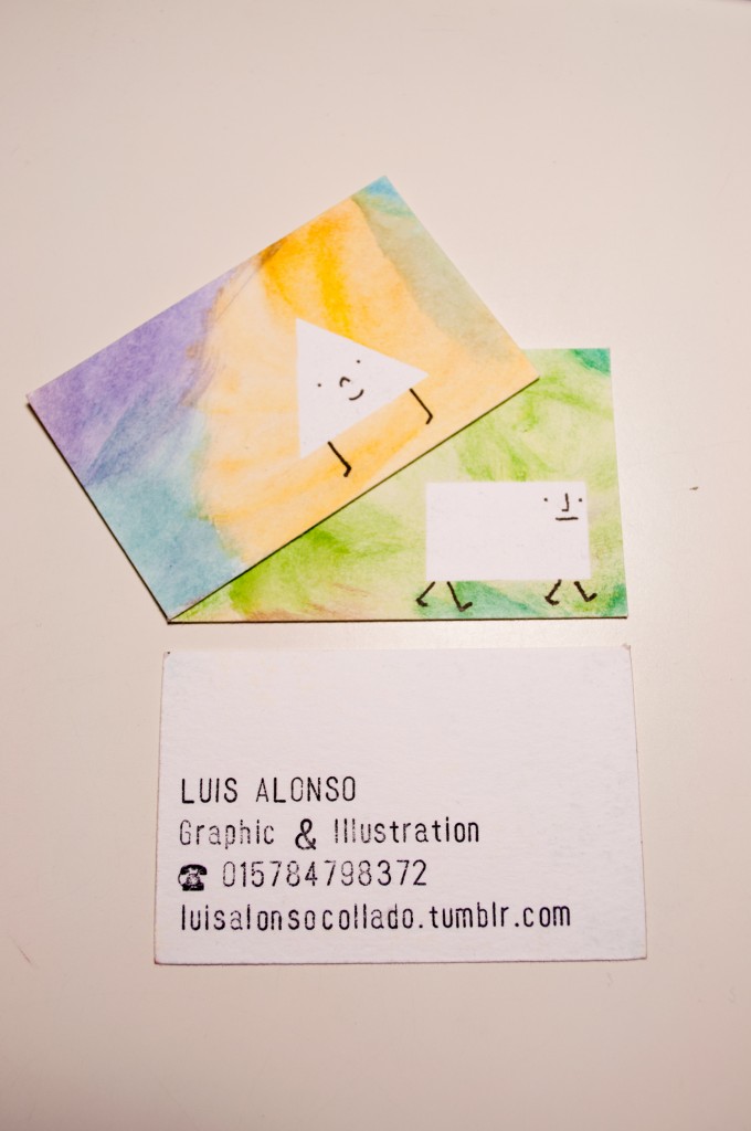 business cards, friends