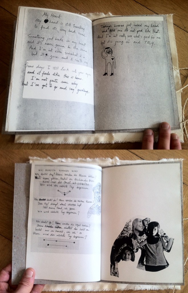 handwritten, music, booklet, inside pages 